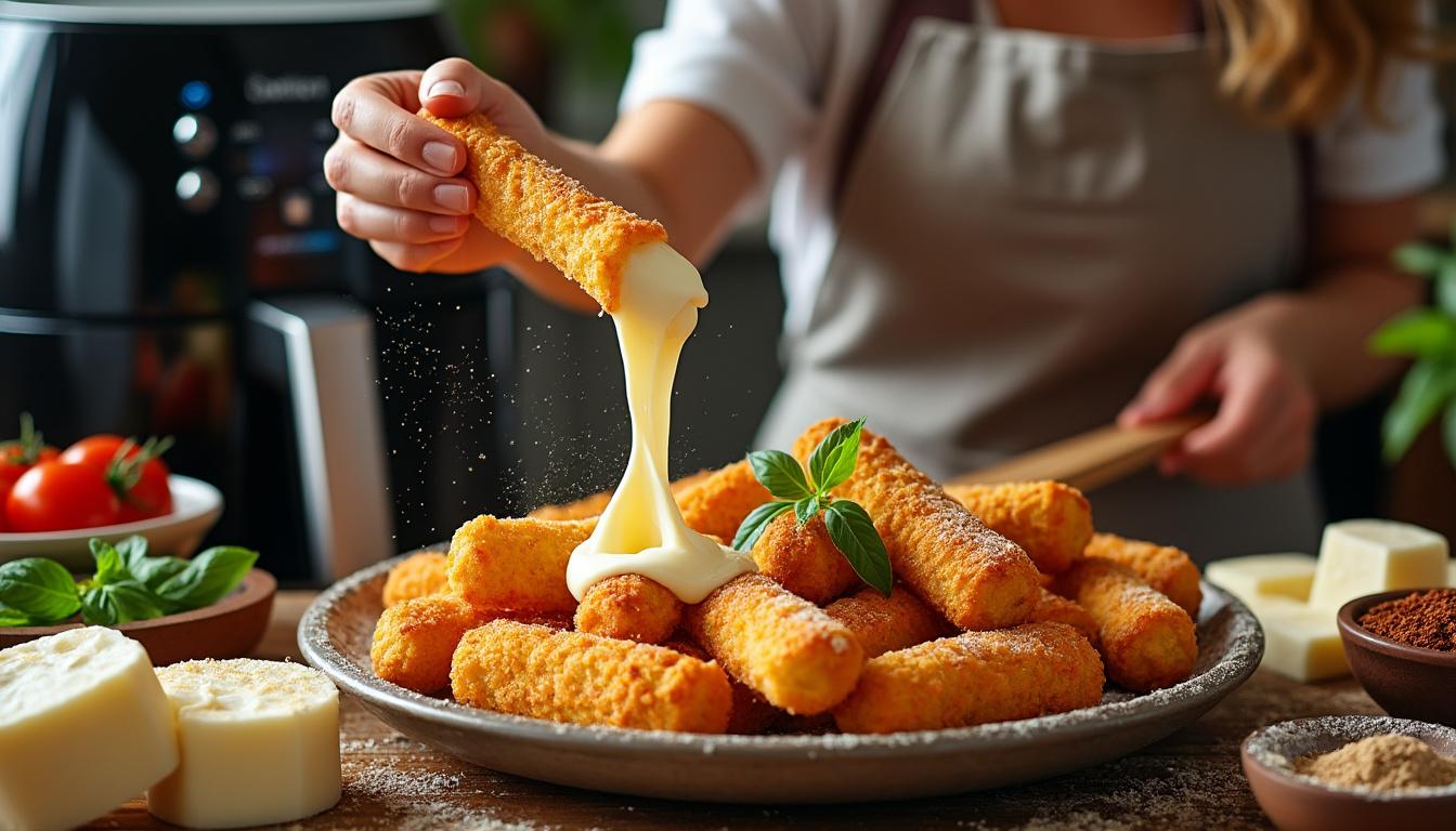découvrez les astuces infaillibles pour réussir vos mozzarella sticks à l’air fryer à chaque fois. suivez nos conseils simples et savoureux pour un résultat croustillant à l’extérieur et fondant à l’intérieur, parfait pour un apéritif ou un snack irrésistible !