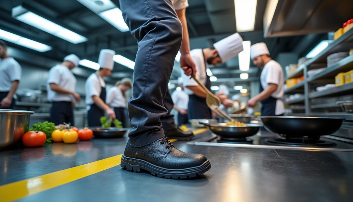 découvrez notre sélection des 5 meilleures chaussures de sécurité homme pour la cuisine, alliant style, confort et protection optimale pour affronter chaque journée en toute sérénité.