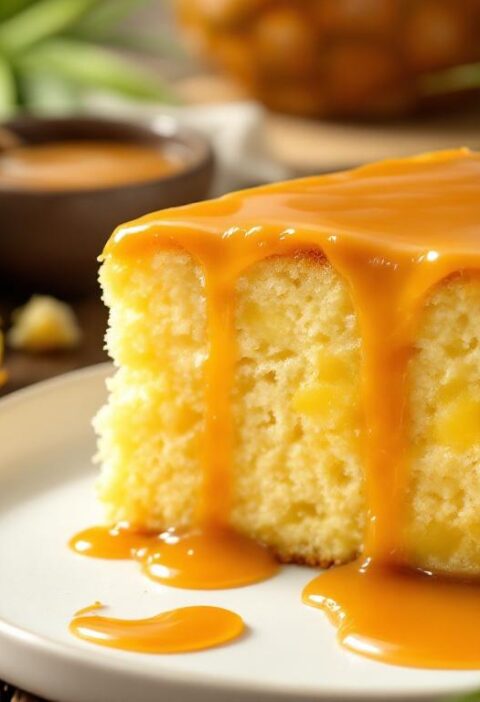 découvrez notre gâteau extra-moelleux à l’ananas et caramel au beurre salé, un dessert d’été parfait pour apporter douceur et fraîcheur à vos repas ensoleillés.