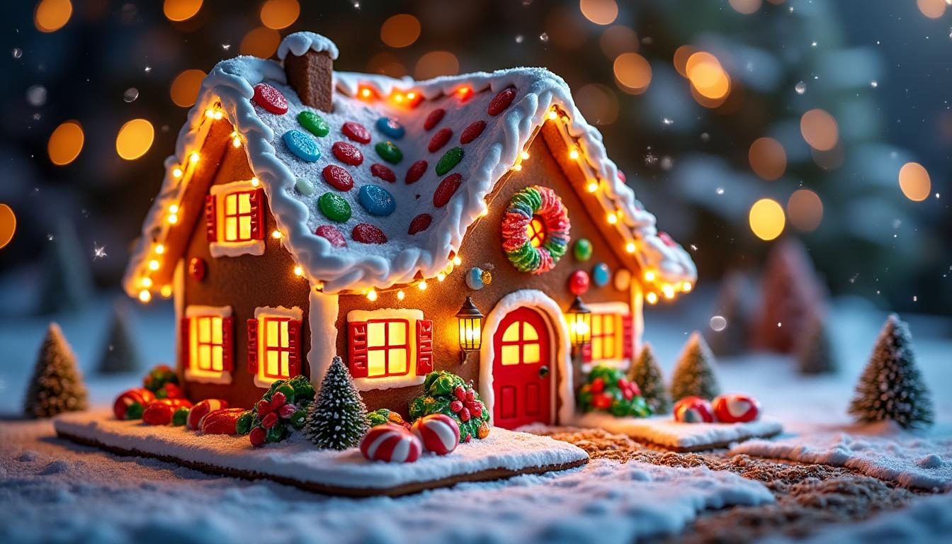 découvrez une maison en pain d’épices illuminée, un chef-d’œuvre de noël alliant magie festive et gourmandise pour émerveiller petits et grands.