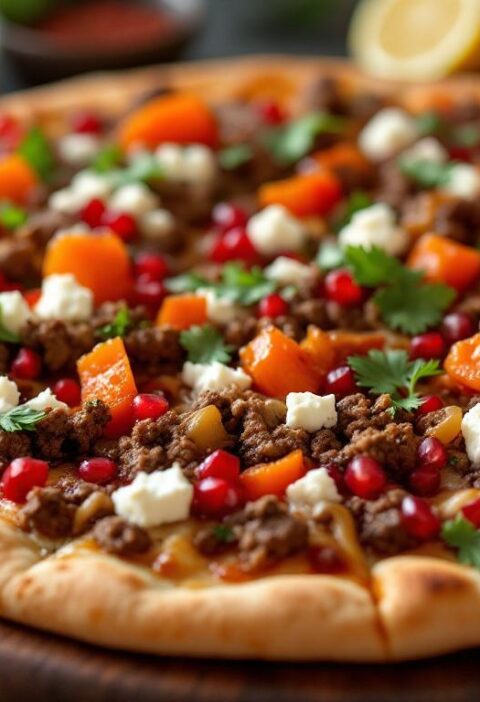 découvrez la pizza à l’orientale, une délicieuse fusion des saveurs authentiques du moyen-orient sur une pâte à pizza croustillante. un voyage gustatif unique qui éveillera vos papilles.