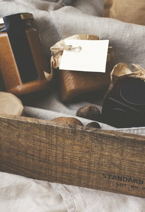 brown wooden box