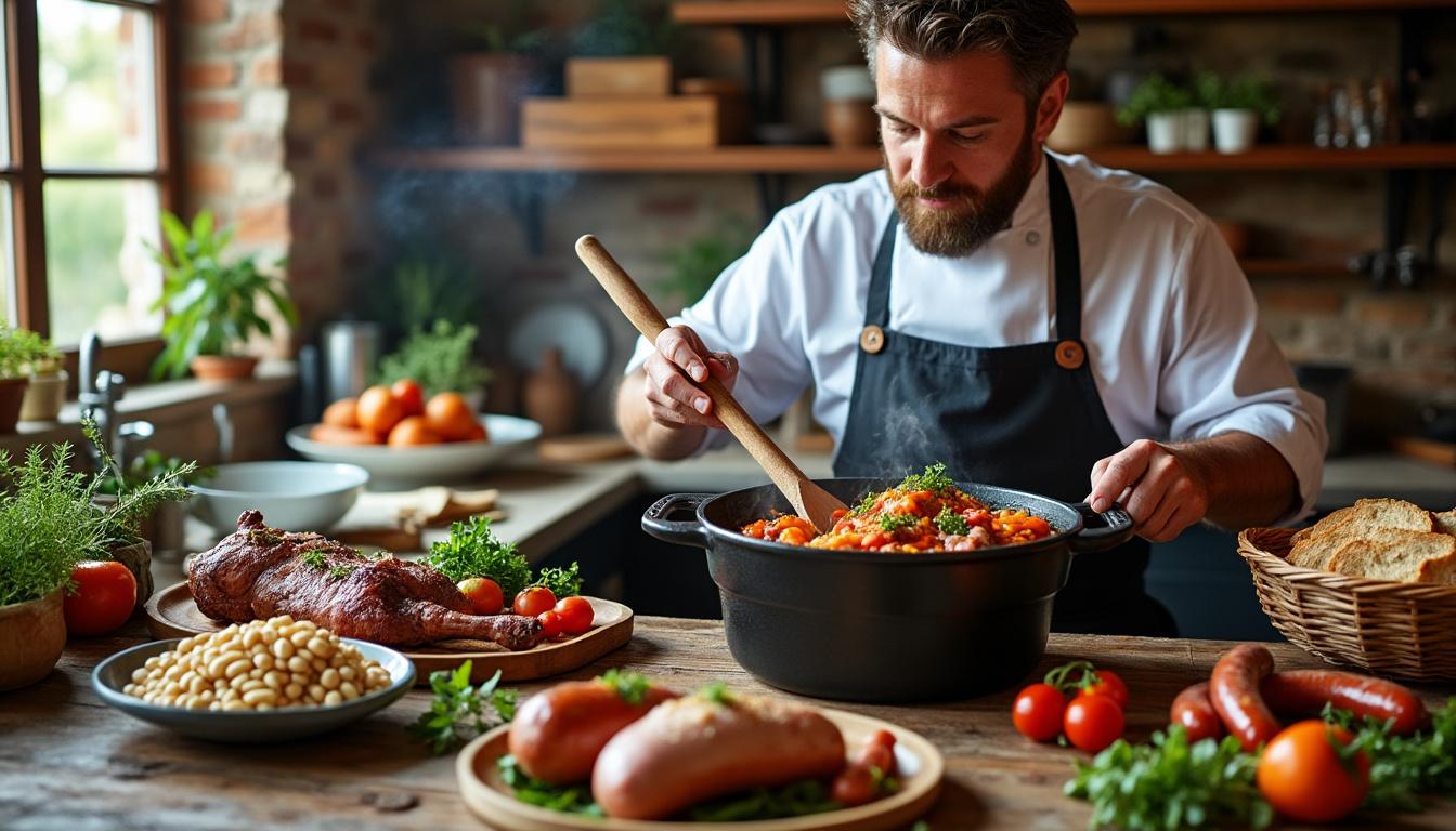 découvrez les secrets du cassoulet d'etchebest dévoilés par le chef lui-même pour réussir ce plat traditionnel français avec authenticité et passion.