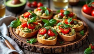 découvrez nos tapas végétaliens, des recettes savoureuses et colorées qui réveilleront vos apéritifs avec une explosion de saveurs saines et gourmandes.