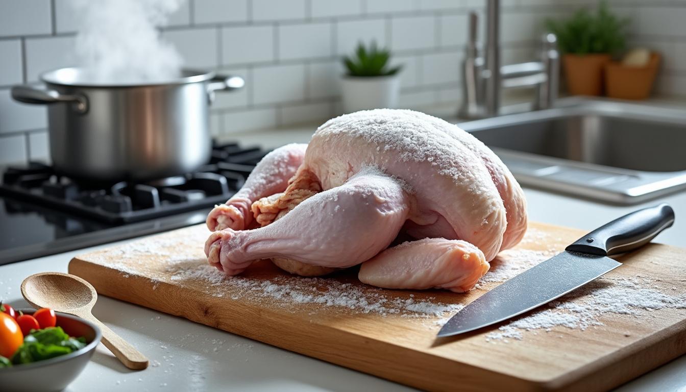 découvrez les risques pour votre santé liés à la consommation de poulet congelé depuis 3 ans et apprenez comment assurer la sécurité de vos aliments.