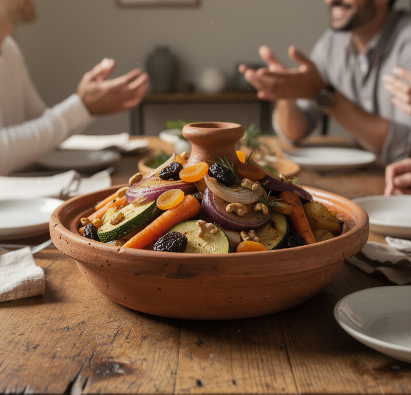 découvrez le tajine végétarien sucré salé, une recette savoureuse et originale idéale pour régaler toute la famille lors de vos repas conviviaux.