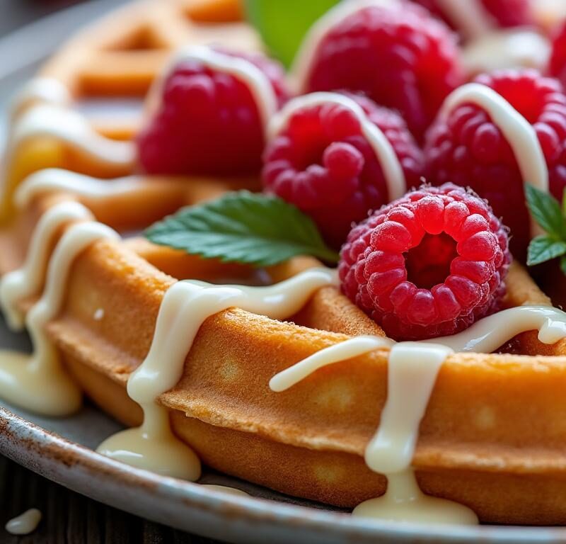 découvrez pourquoi la recette de gaufres au chocolat blanc, framboise et basilic est incontournable : un mélange unique de saveurs sucrées et fraîches qui ravira vos papilles à chaque bouchée.