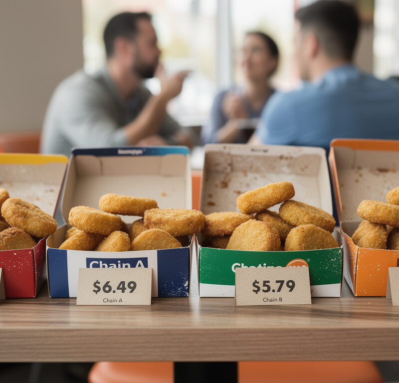 découvrez un comparatif détaillé du prix d'une boîte de 20 nuggets chez mcdonald's et chez d'autres fast-foods populaires pour mieux choisir selon votre budget.