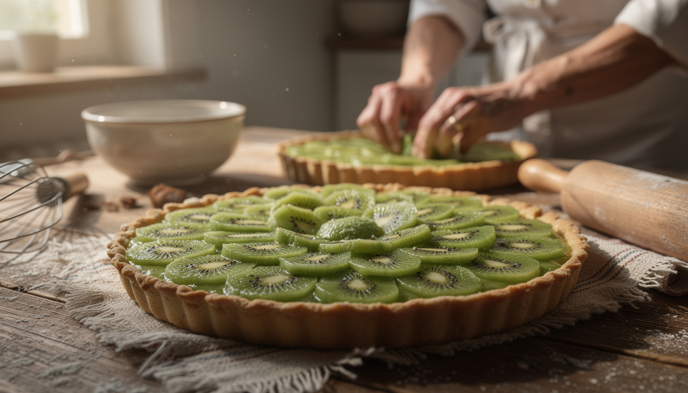 découvrez la recette authentique de la tarte au kiwi de grand-mère, un dessert traditionnel familial à savourer et transmettre de génération en génération.