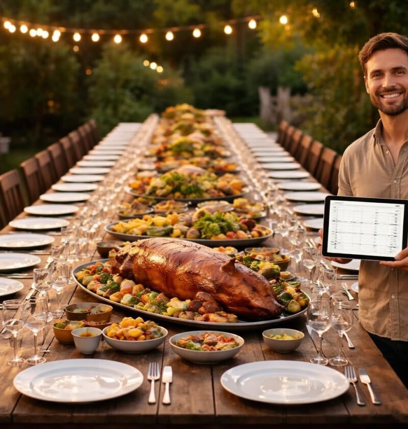 découvrez comment calculer simplement le prix d'un cochon grillé pour 100 personnes, en tenant compte des portions, des ingrédients et des coûts pour réussir votre repas sans stress.