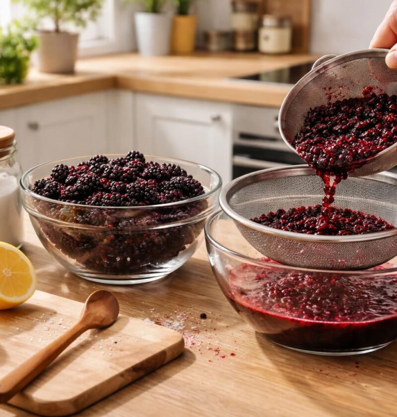 découvrez notre méthode simple et rapide pour préparer chez vous une délicieuse confiture de mûres sans pépins, parfaite pour savourer ce fruit d'été en toute douceur.