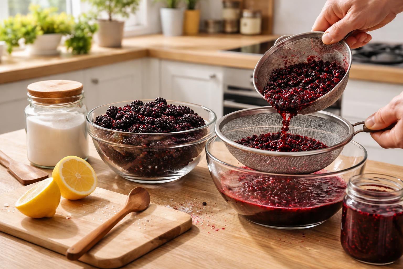 découvrez notre méthode simple et rapide pour préparer chez vous une délicieuse confiture de mûres sans pépins, parfaite pour savourer ce fruit d'été en toute douceur.