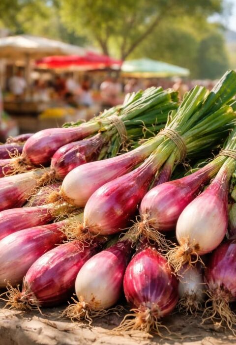 découvrez l'oignon de trebons, la star des marchés provençaux, réputé pour sa saveur douce et son croquant unique, parfait pour sublimer vos recettes méditerranéennes.