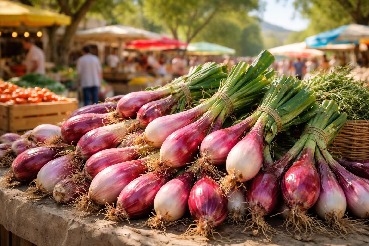 découvrez l'oignon de trebons, la star des marchés provençaux, réputé pour sa saveur douce et son croquant unique, parfait pour sublimer vos recettes méditerranéennes.