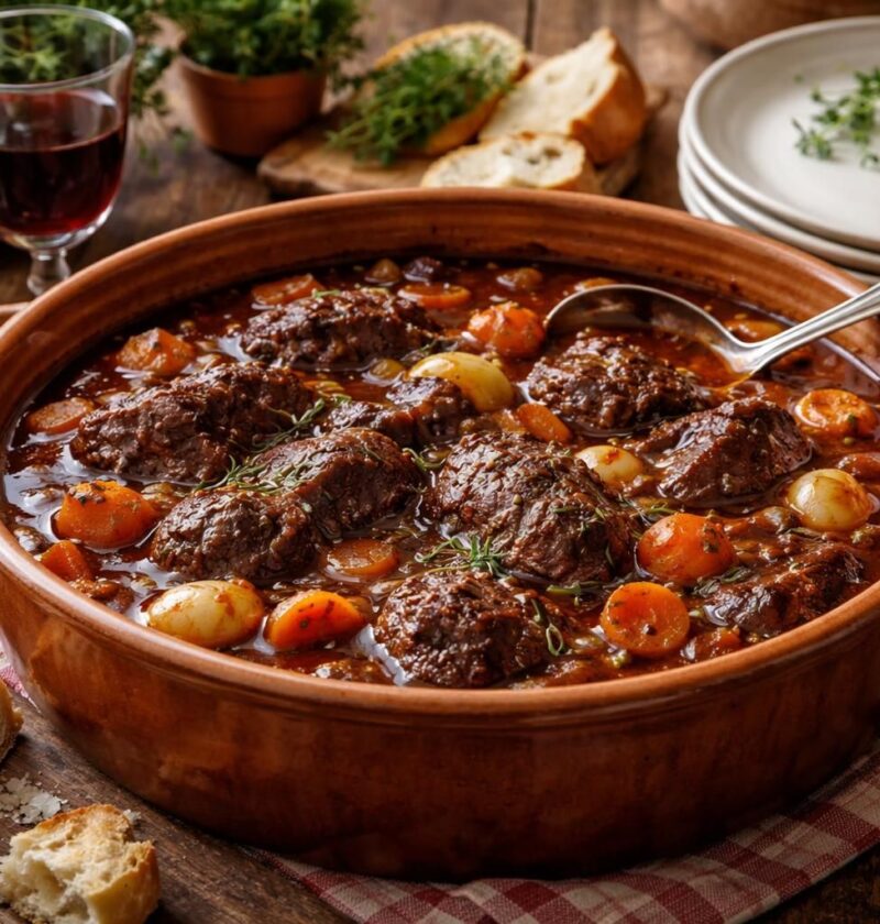 découvrez la recette traditionnelle de la daube de joue de bœuf, un plat savoureux et tendre à préparer pour des repas conviviaux en famille.