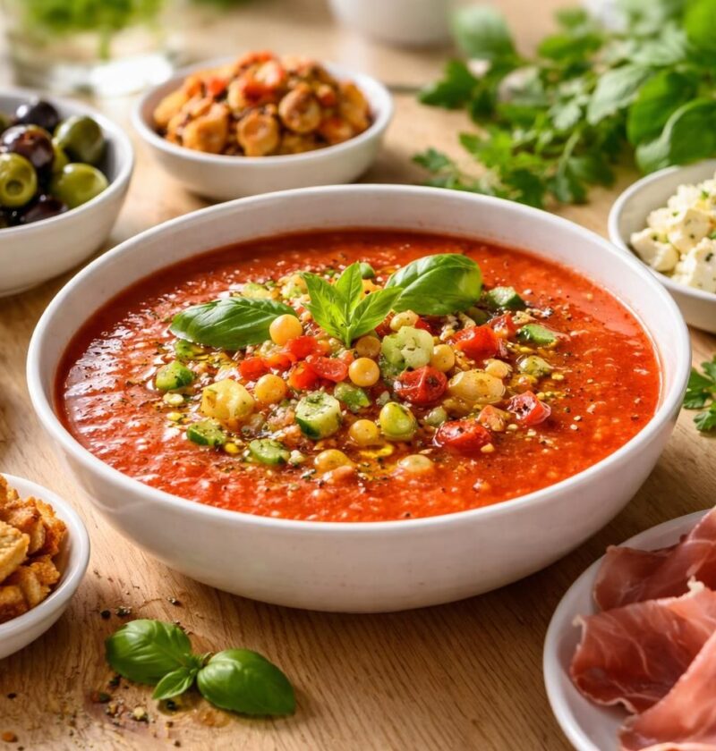 découvrez l'art de l'accompagnement du gaspacho avec nos recettes créatives et savoureuses pour sublimer ce classique rafraîchissant.