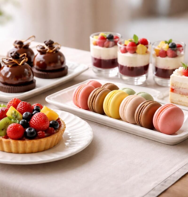 découvrez les 5 desserts incontournables pour réussir votre buffet dînatoire et surprendre vos invités avec des saveurs délicieuses et élégantes.