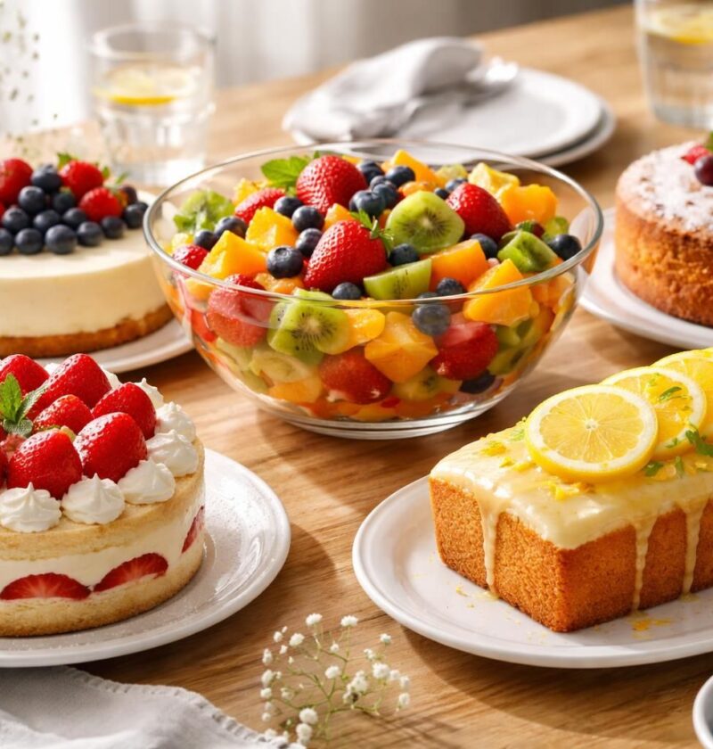 découvrez notre sélection des meilleurs gâteaux à accompagner d'une salade de fruits pour un dessert léger et savoureux. idées gourmandes et conseils pour un mariage parfait des saveurs.