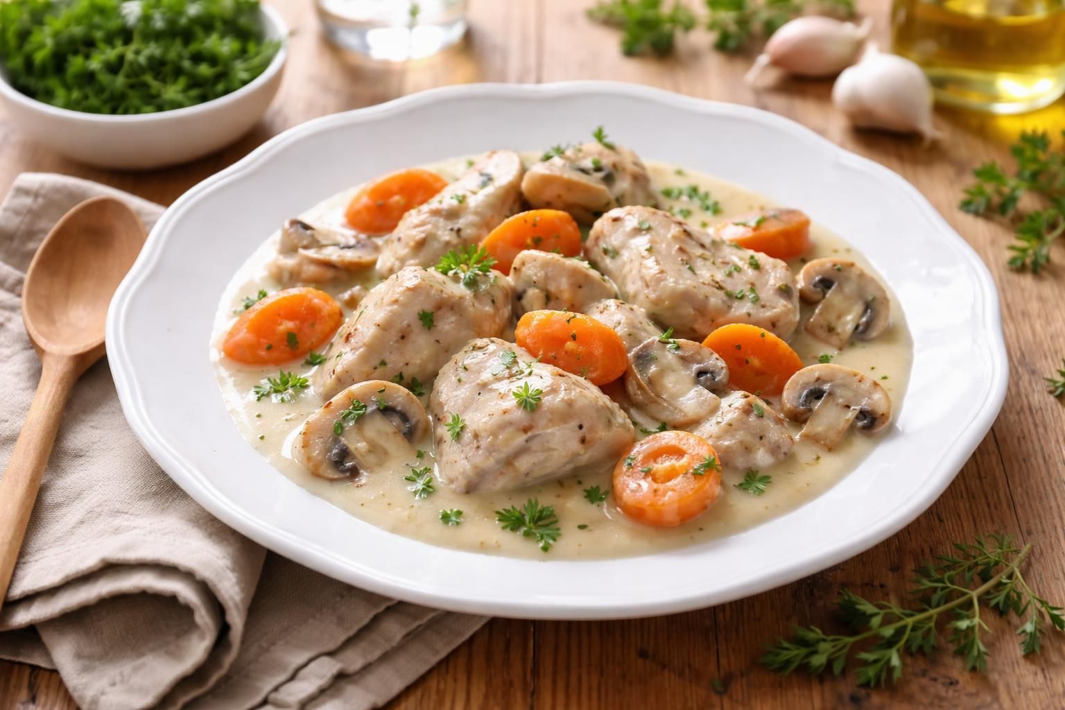 découvrez les secrets pour préparer une blanquette de dinde facile et délicieuse en moins d'une heure, parfaite pour un repas savoureux et rapide.
