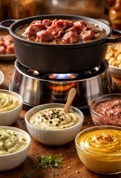 découvrez les meilleures recettes maison de sauces pour accompagner votre fondue bourguignonne et régalez vos invités avec des saveurs incontournables.