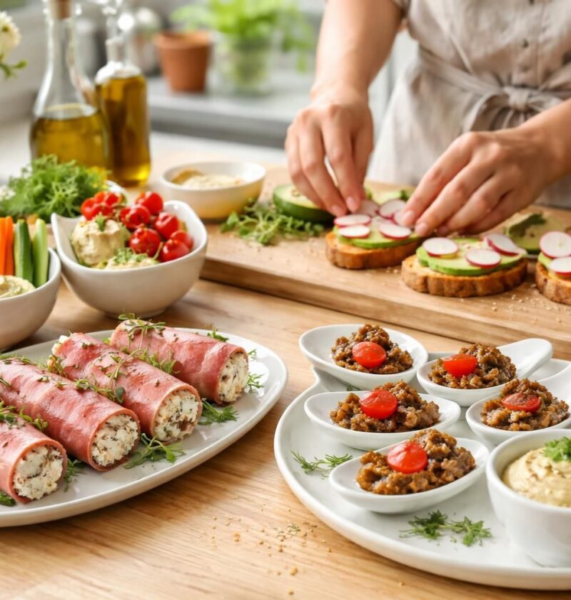 découvrez une recette d'amuse-bouche facile et rapide sans cuisson pour vous amuser en cuisine sans allumer le four. idéal pour des apéritifs légers et savoureux !