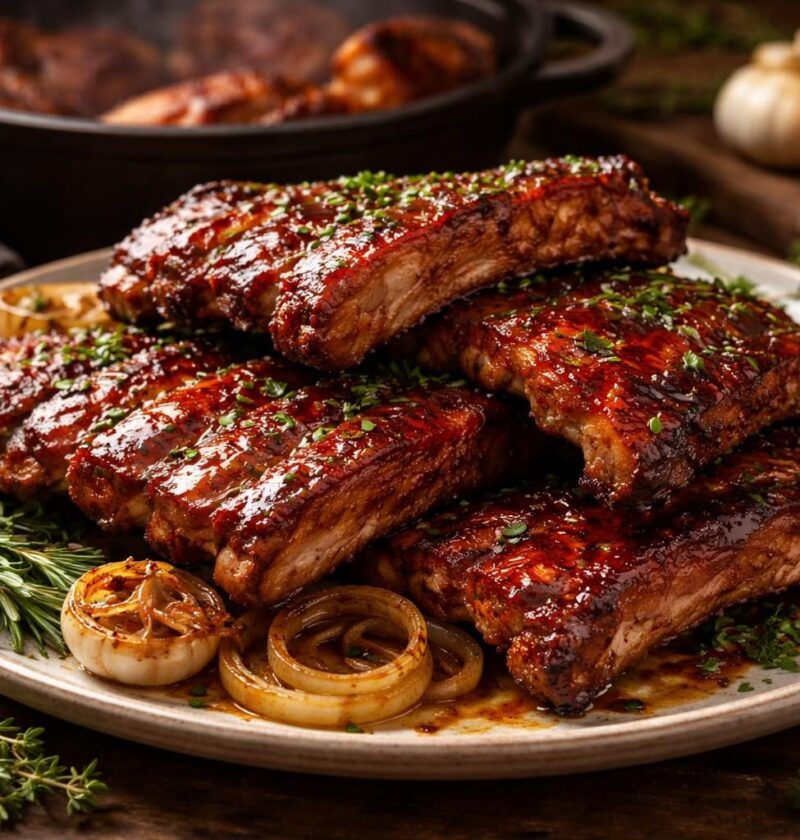 découvrez notre recette des travers de porc fondants cuits lentement au four, accompagnée d'astuces simples pour une cuisson parfaite à chaque fois.