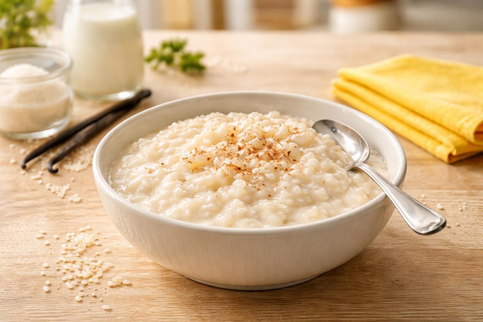 découvrez la recette facile et gourmande du riz au lait de cyril lignac, un dessert classique et savoureux à réaliser chez vous pour régaler toute la famille.