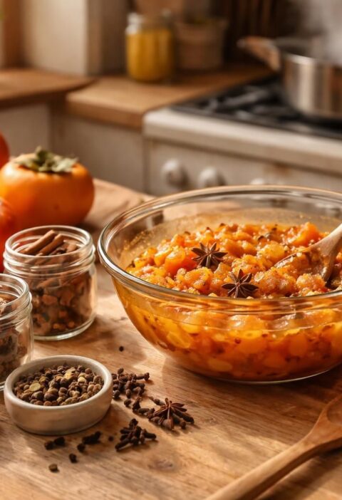 apprenez à préparer une délicieuse confiture de kaki et épices maison avec notre recette simple et savoureuse. parfaite pour égayer vos petits-déjeuners et goûters !