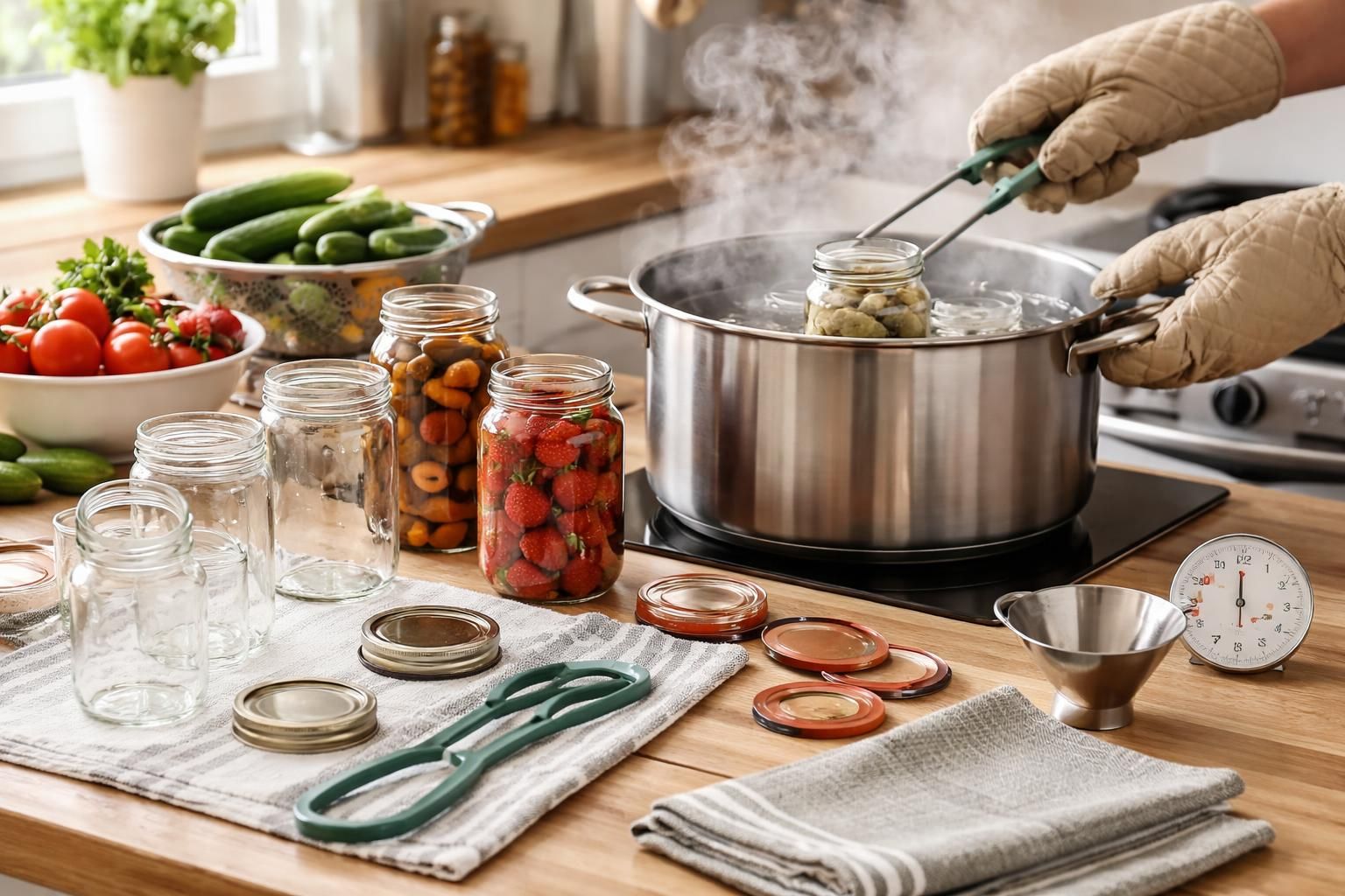 découvrez comment stériliser des bocaux facilement grâce à des étapes simples et apprenez à éviter les erreurs courantes pour conserver vos aliments en toute sécurité.