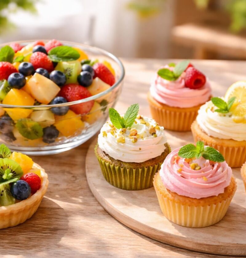 découvrez des idées créatives de petits gâteaux parfaits pour accompagner une salade de fruits, alliant douceur et fraîcheur pour un dessert léger et gourmand.