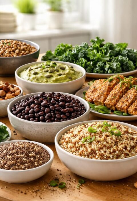 découvrez comment atteindre l'équivalent de 100 g de protéines par jour grâce à un guide complet spécialement conçu pour les végétariens et végétaliens, avec des conseils nutritionnels et des sources végétales variées.