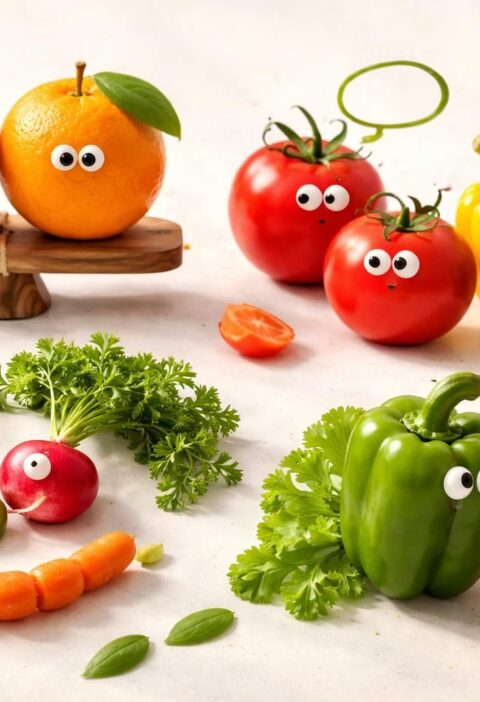 découvrez comment utiliser les expressions avec des fruits et légumes pour parler de cuisine saine de manière ludique et originale.