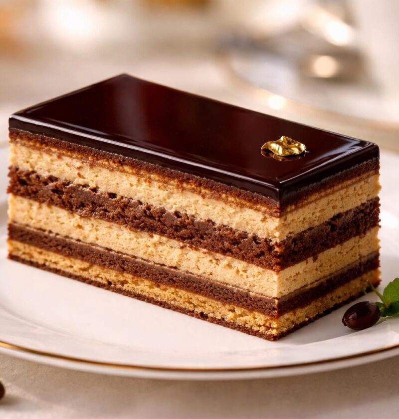 découvrez la recette du gâteau opéra, un classique de la pâtisserie française alliant biscuit, café et ganache pour un dessert élégant et savoureux.
