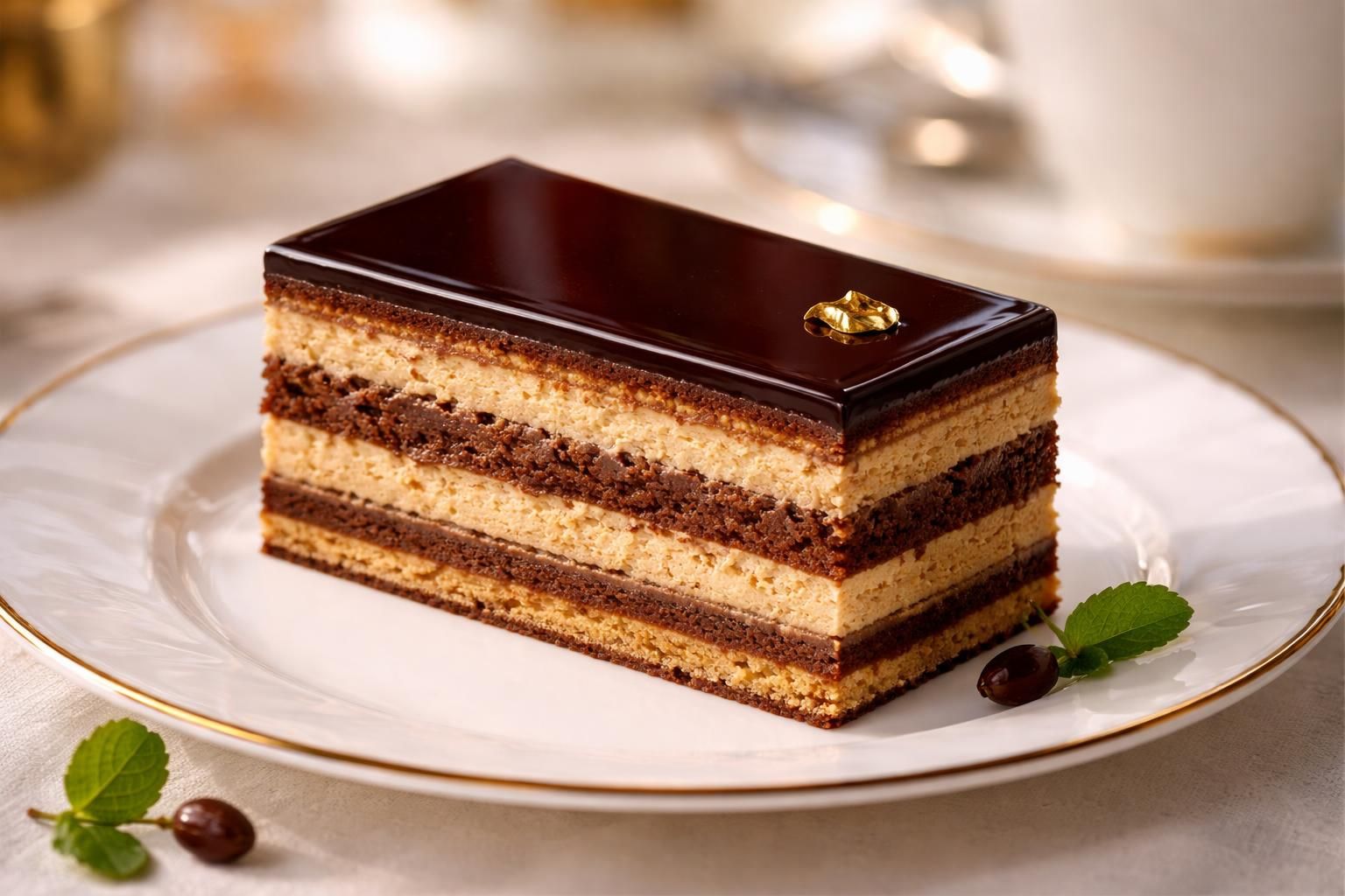découvrez la recette du gâteau opéra, un classique de la pâtisserie française alliant biscuit, café et ganache pour un dessert élégant et savoureux.