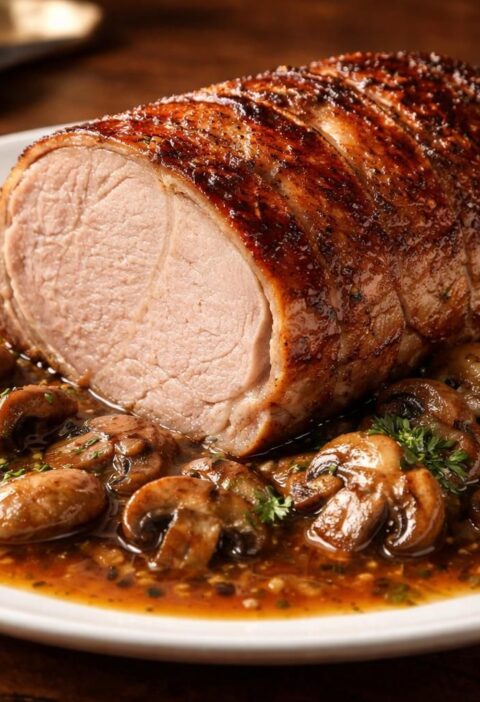 découvrez comment préparer un rôti de porc tendre au cookeo accompagné d'un fond de veau riche en saveurs et de champignons délicieux pour un repas gourmand et rapide.