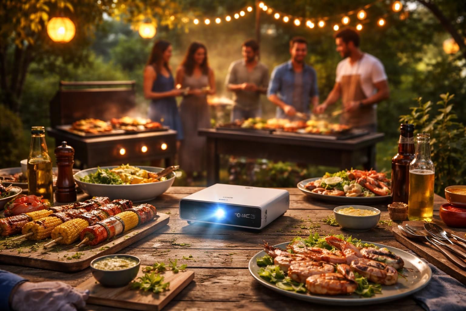découvrez comment le mini vidéoprojecteur acer transforme vos soirées barbecue et plancha en plein air avec des recettes gourmandes et conviviales.