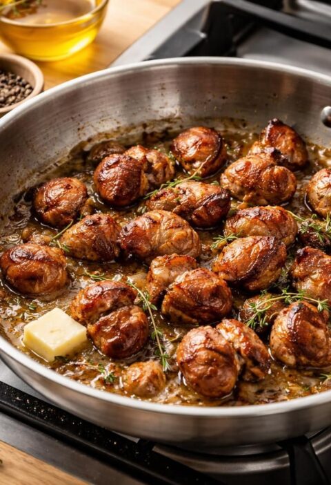 découvrez une recette facile pour cuisiner des gésiers de volaille à la poêle, délicieuse et rapide, qui ravira vos invités à coup sûr.
