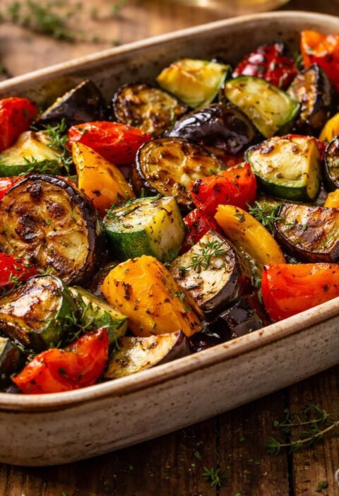 découvrez nos recettes savoureuses d'aubergines, courgettes et poivrons au four, pour sublimer la magie des légumes rôtis et régaler vos papilles.