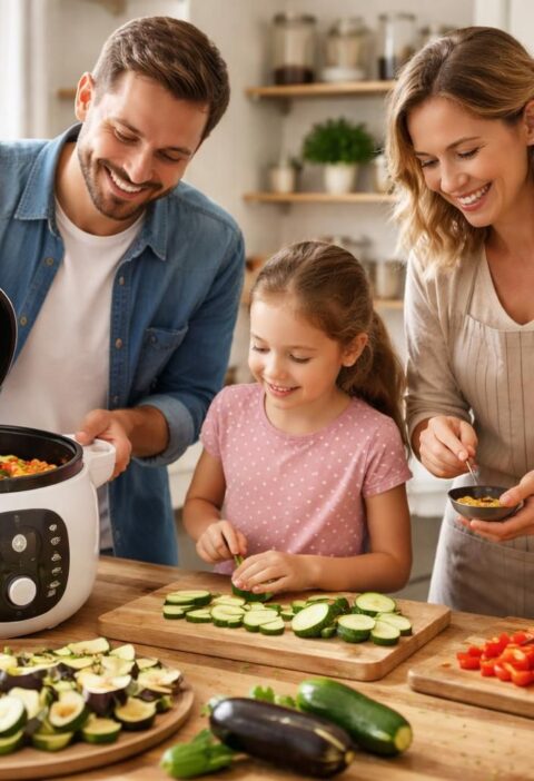découvrez des recettes de ratatouille au cookeo à préparer en famille, pour partager le plaisir de cuisiner ensemble facilement et rapidement.