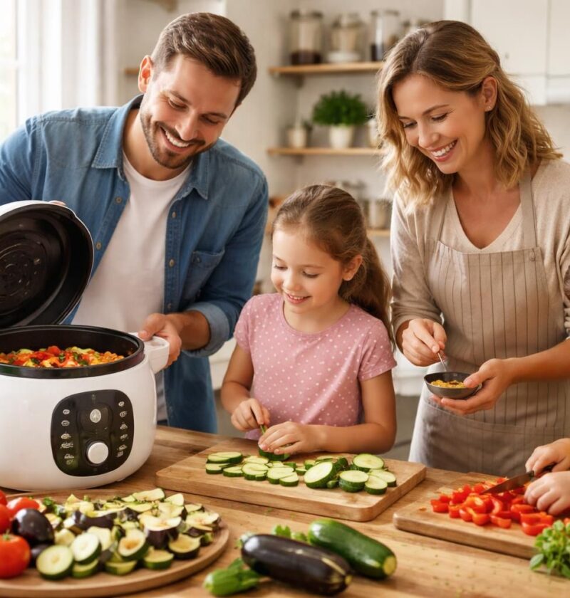 découvrez des recettes de ratatouille au cookeo à préparer en famille, pour partager le plaisir de cuisiner ensemble facilement et rapidement.