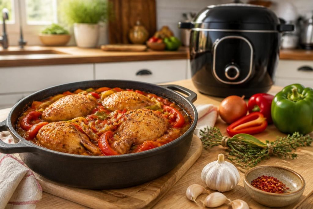 découvrez 5 astuces essentielles pour réussir parfaitement la recette du poulet basquaise au cookeo et impressionner vos proches avec un plat savoureux et facile à préparer.