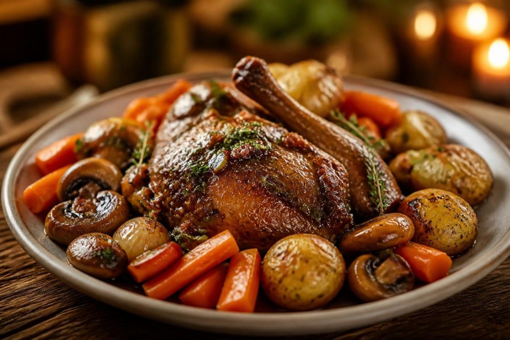 découvrez les légumes indispensables pour sublimer votre coq au vin et rendre ce plat traditionnel encore plus savoureux avec nos conseils d'accompagnement.