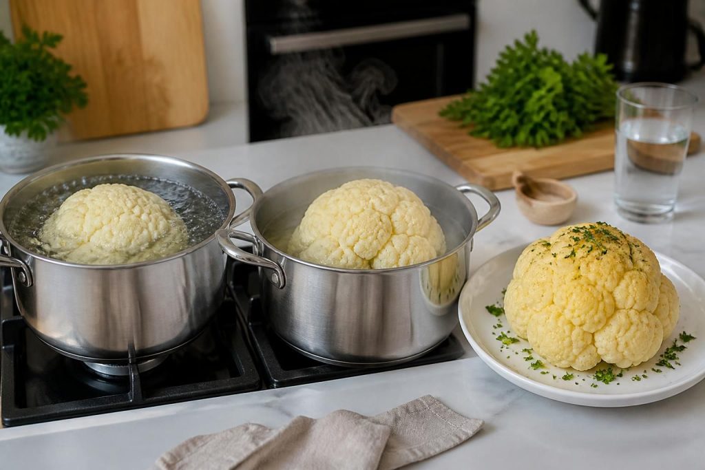 découvrez comment ajuster le temps de cuisson du chou-fleur à l'eau en fonction de vos préférences pour une texture parfaite à chaque fois.