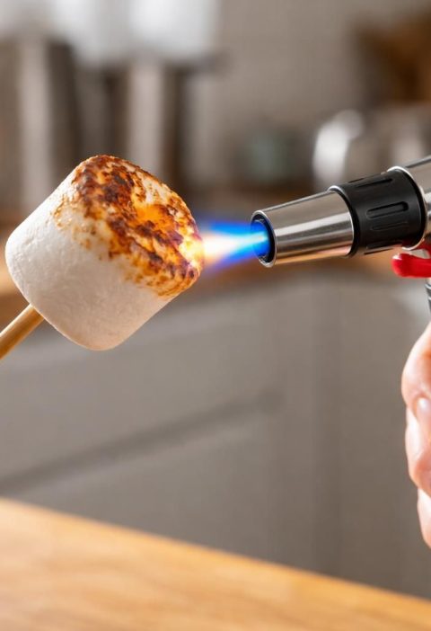 découvrez comment griller vos chamallows facilement et rapidement avec un chalumeau de cuisine, pour des friandises délicieusement dorées et fondantes.