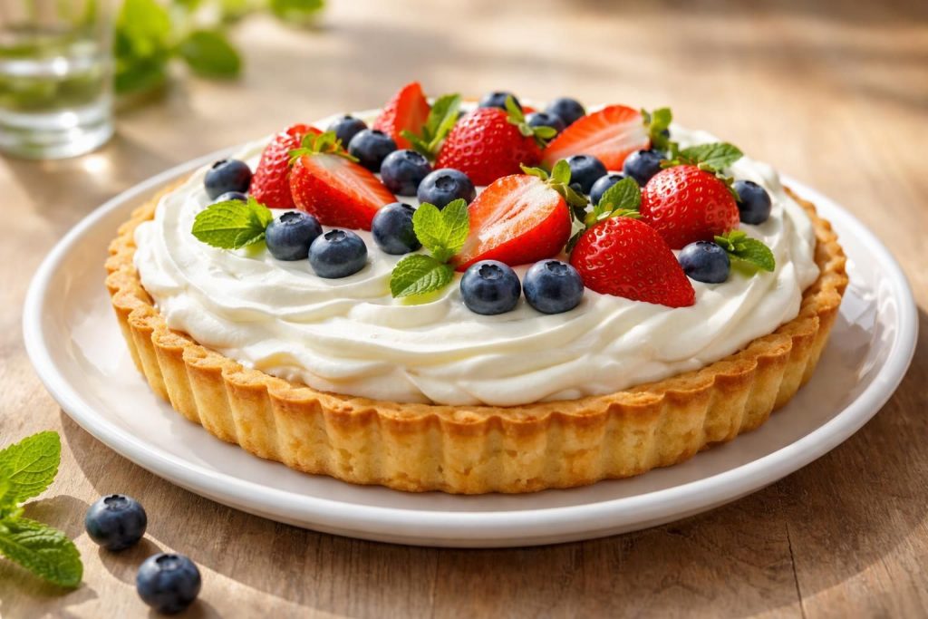 découvrez notre recette de tarte à la crème fraîche, un dessert classique revisité pour séduire les palais gourmets avec une touche d'originalité et de douceur.