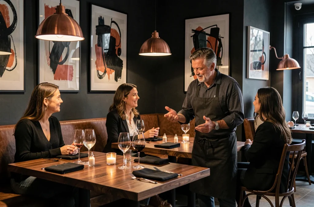 Ambiance intimiste et service attentionné au restaurant L'Atable aux Sables-d'Olonne